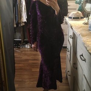 Purple gothic vintage dress